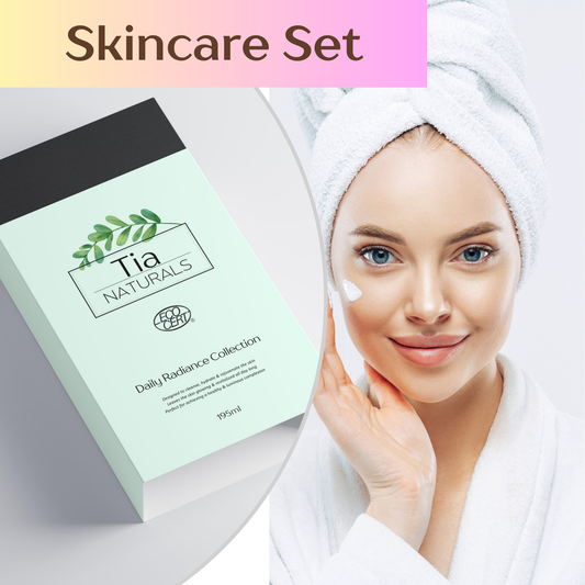 Daily Radiance Skincare Set – Skincare Kit - Certified Natural - All Skin Types - Includes 3 premium items