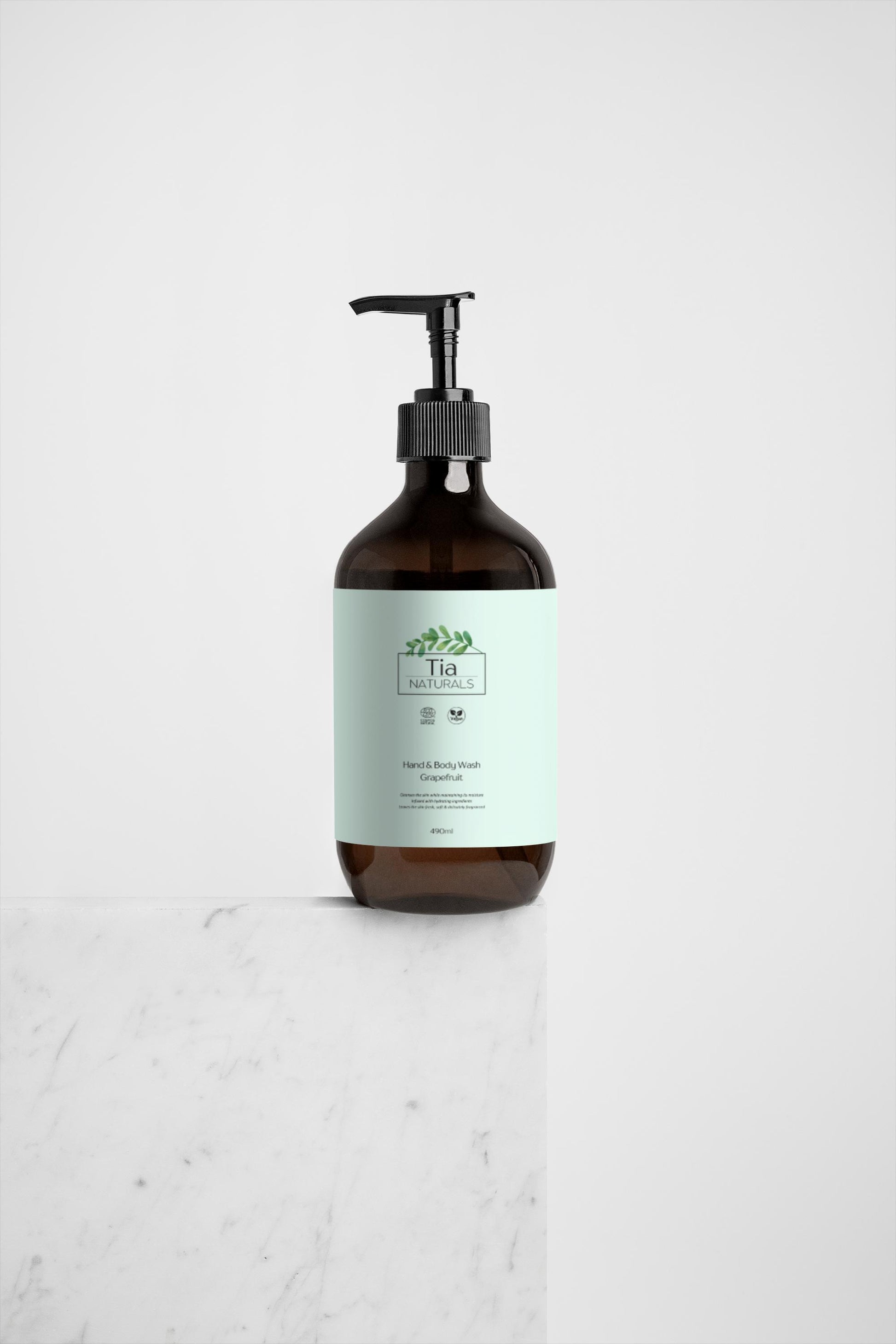 Hand & Body Wash, Grapefruit - Certified Natural - Tia Naturals