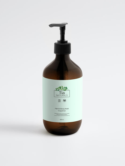 Hand & Body Wash, Grapefruit - Certified Natural - Tia Naturals